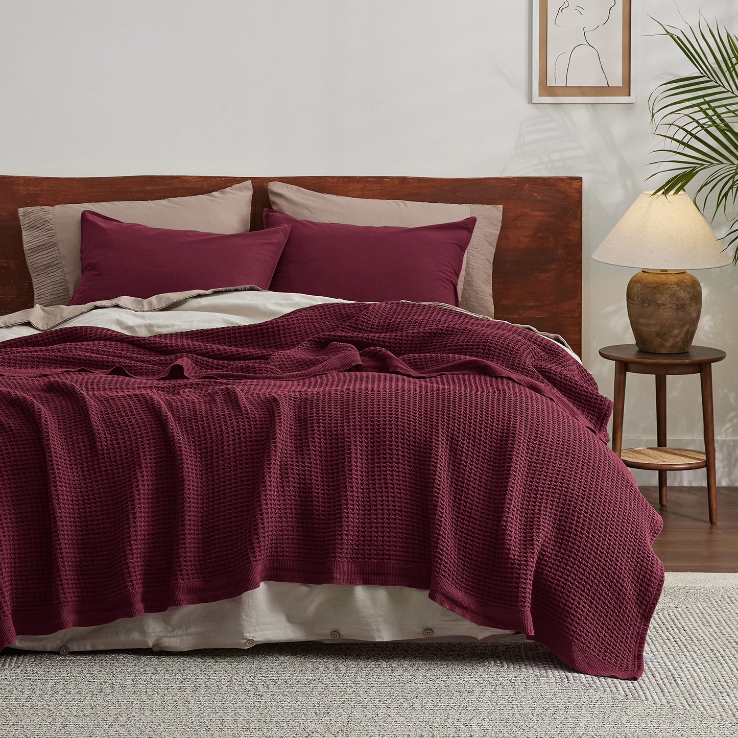GentleSoft™ Cotton Waffle Weave Blanket
