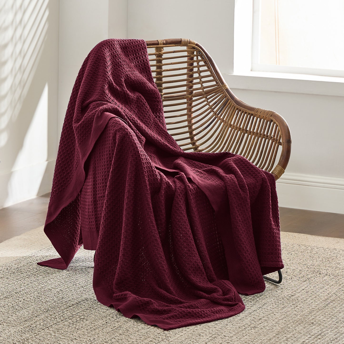 GentleSoft™ Cotton Waffle Weave Blanket