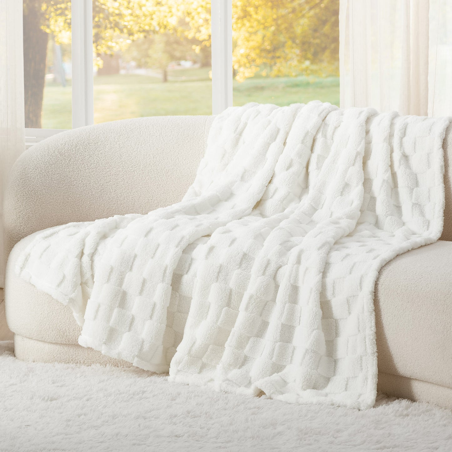 GentleSoft™ Jacquard Shaggy Sherpa Blanket