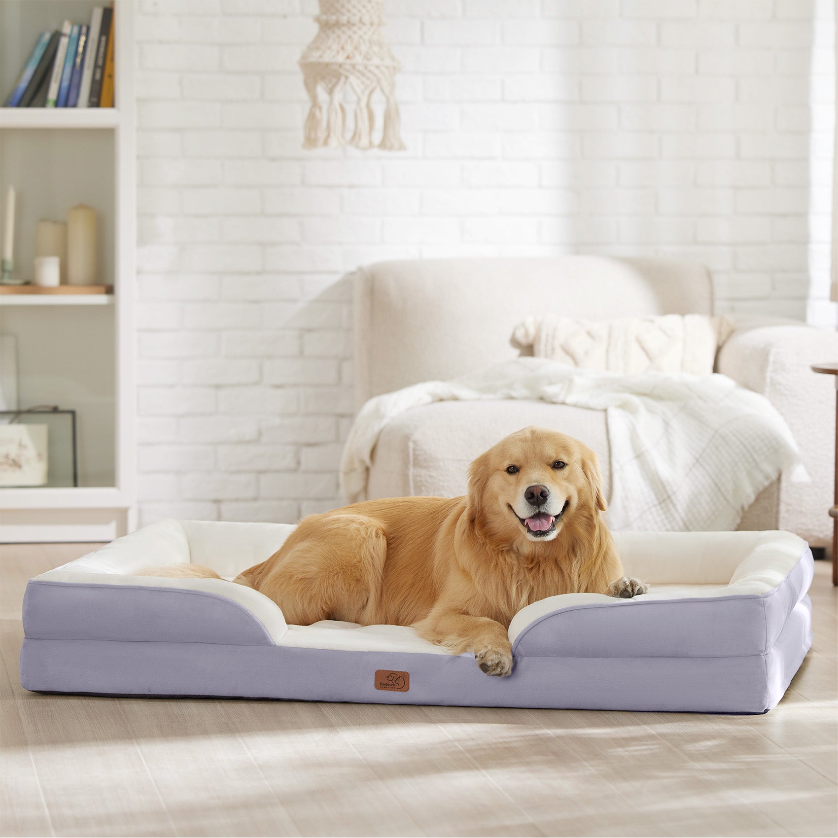 Orthopedic Flannel Dog Sofa