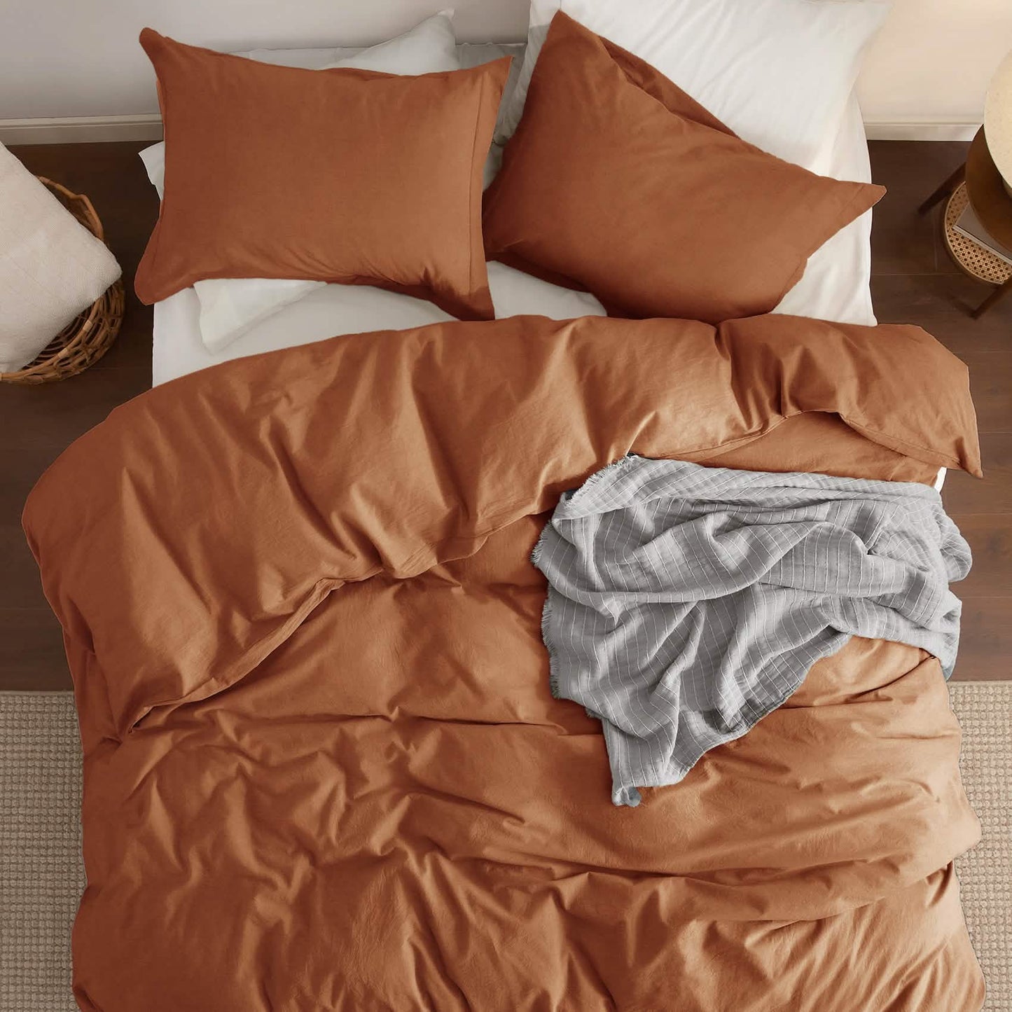 GentleSoft™ Washed Cotton Duvet Cover Set