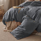 Cotton Linen Hybrid Duvet Cover Set