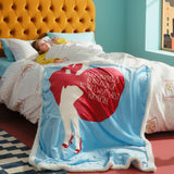 Marilyn Monroe™ Sherpa Blanket Dancing Blue