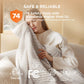 Ribbed Flannel Heated Blanket