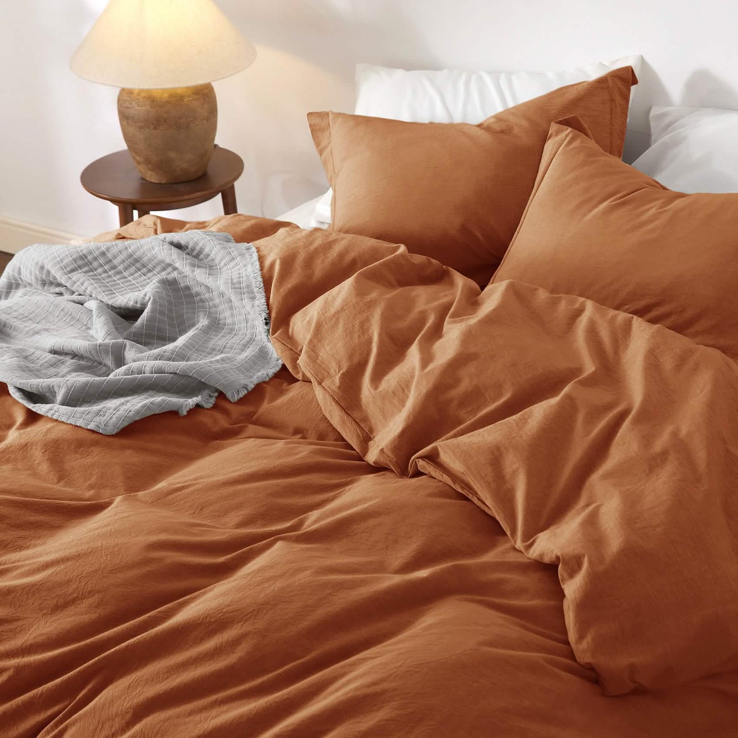 GentleSoft™ Washed Cotton Duvet Cover Set
