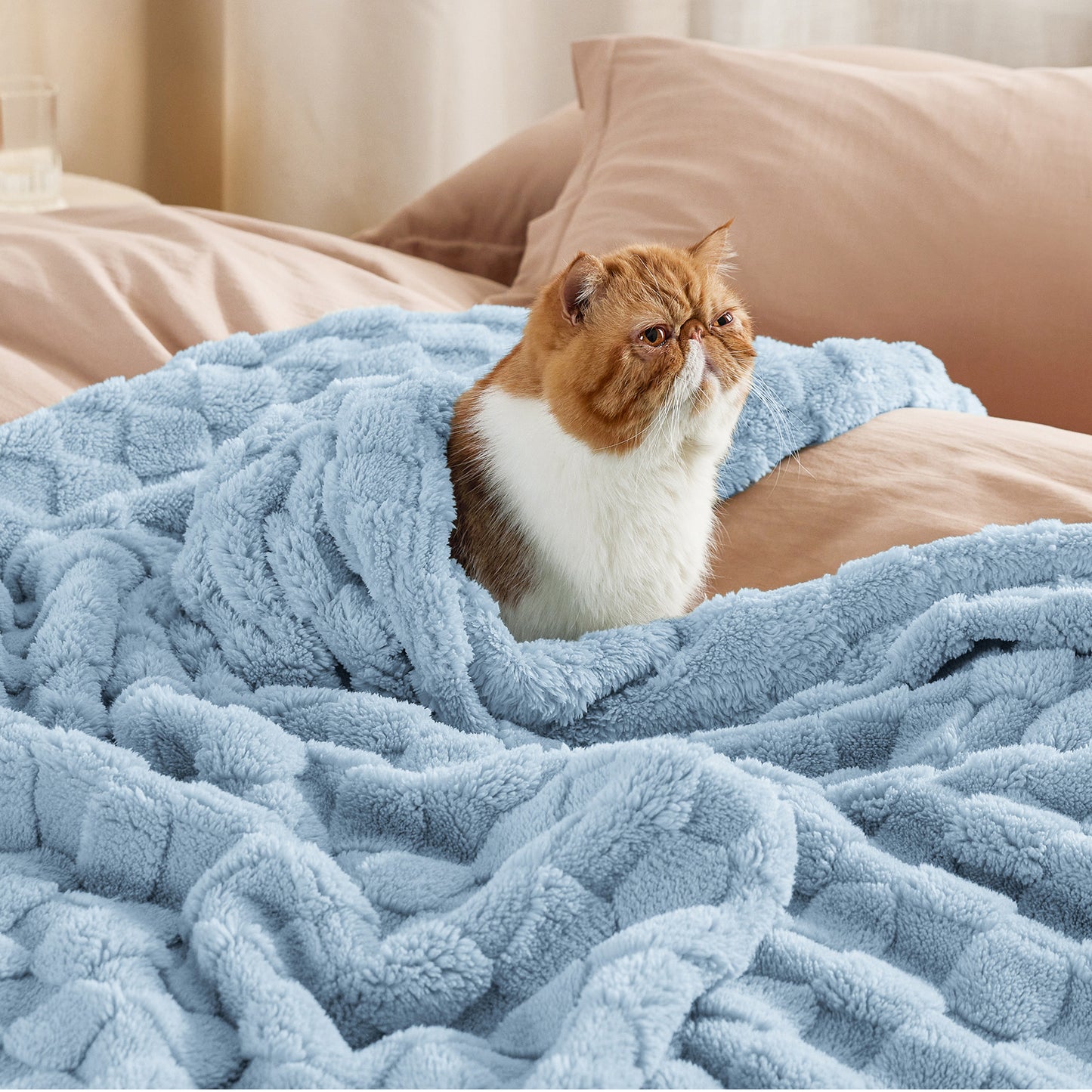 GentleSoft™ Jacquard Shaggy Sherpa Blanket