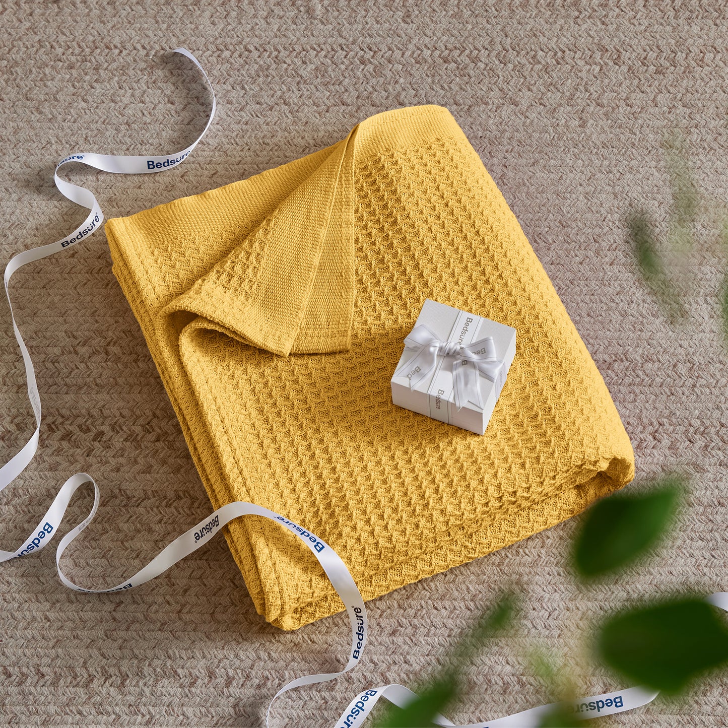 GentleSoft™ Cotton Waffle Weave Blanket