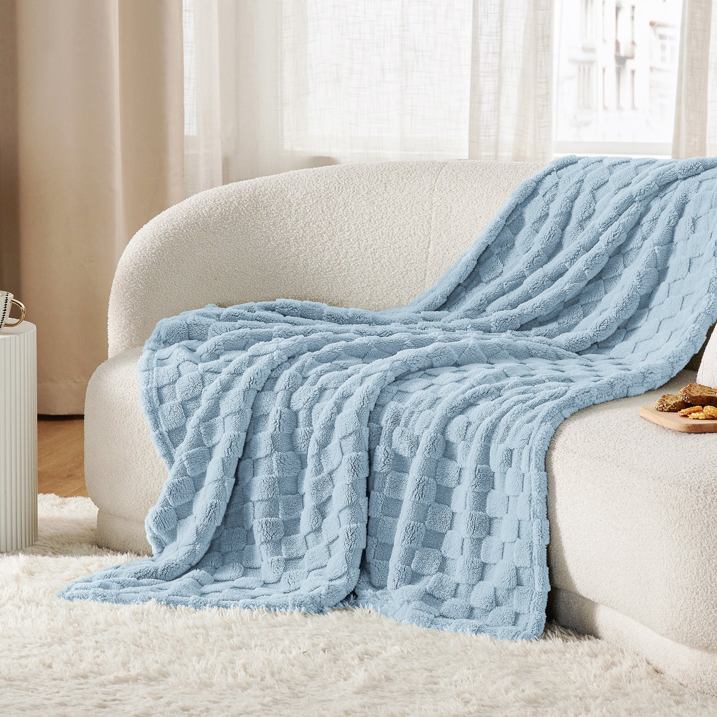 GentleSoft™ Jacquard Shaggy Sherpa Blanket