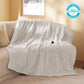 Ribbed Flannel Heated Blanket