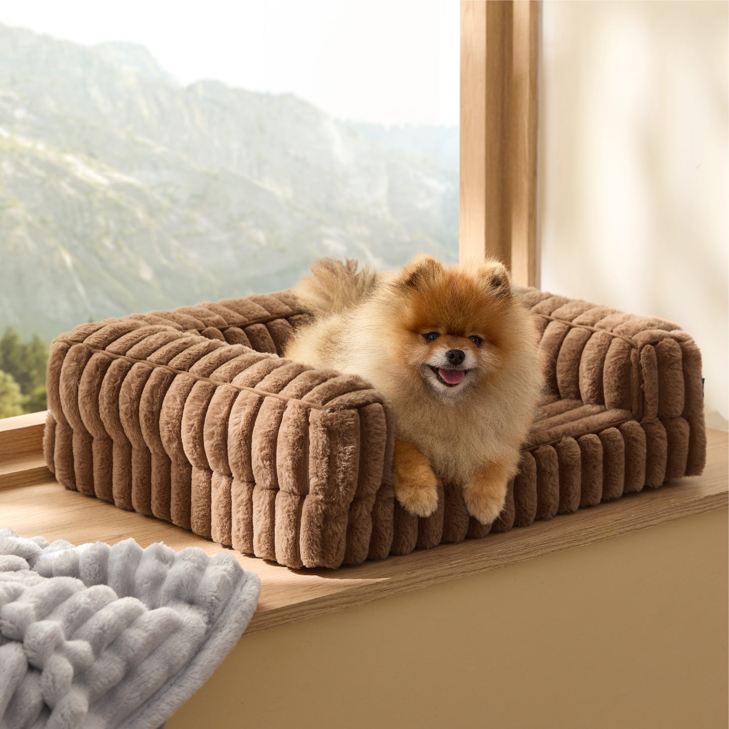 Corduroy Fleece Pet Sofa