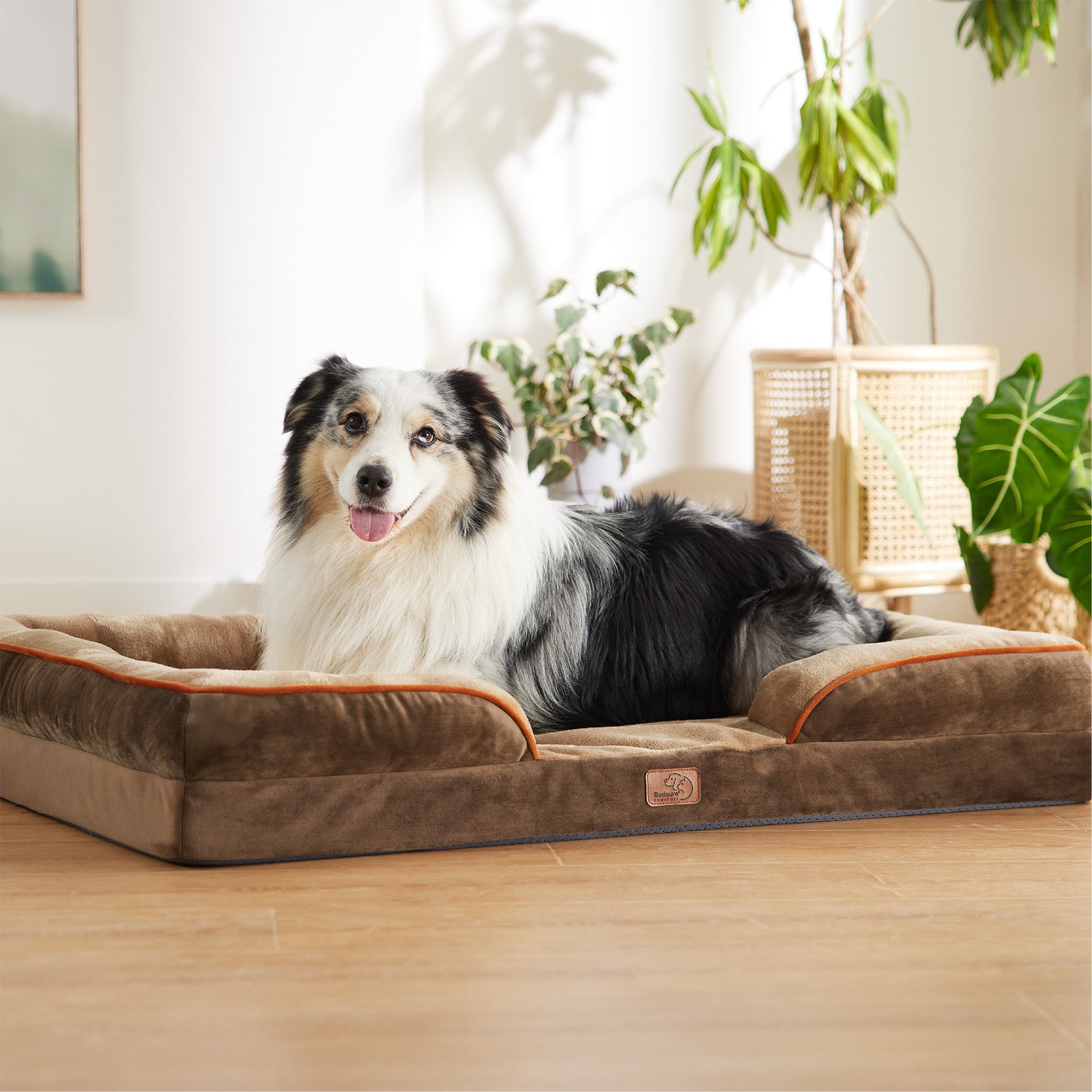 Orthopedic Flannel Dog Sofa