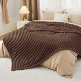 Striped Flannel Fleece Blanket