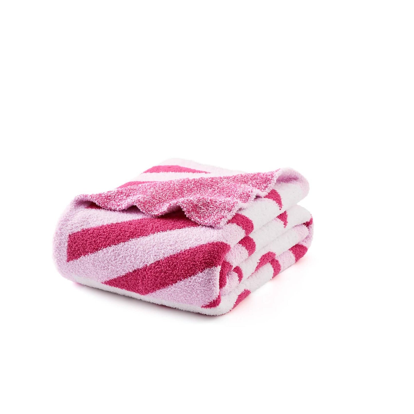 Marilyn Monroe™Feather Yarn Knitted Blanket Retro Pink