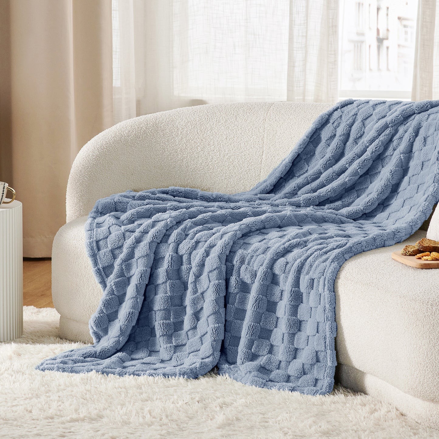 GentleSoft™ Jacquard Shaggy Sherpa Blanket