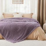 Striped Flannel Fleece Blanket