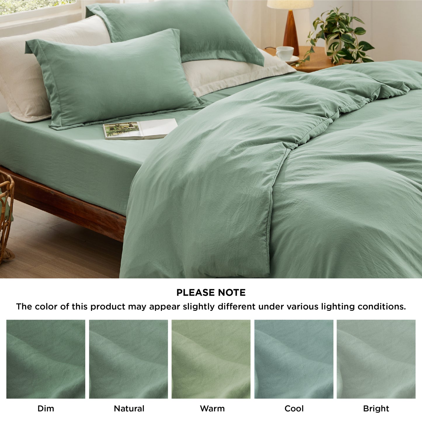 Prewashed Microfiber Duvet Cover Set