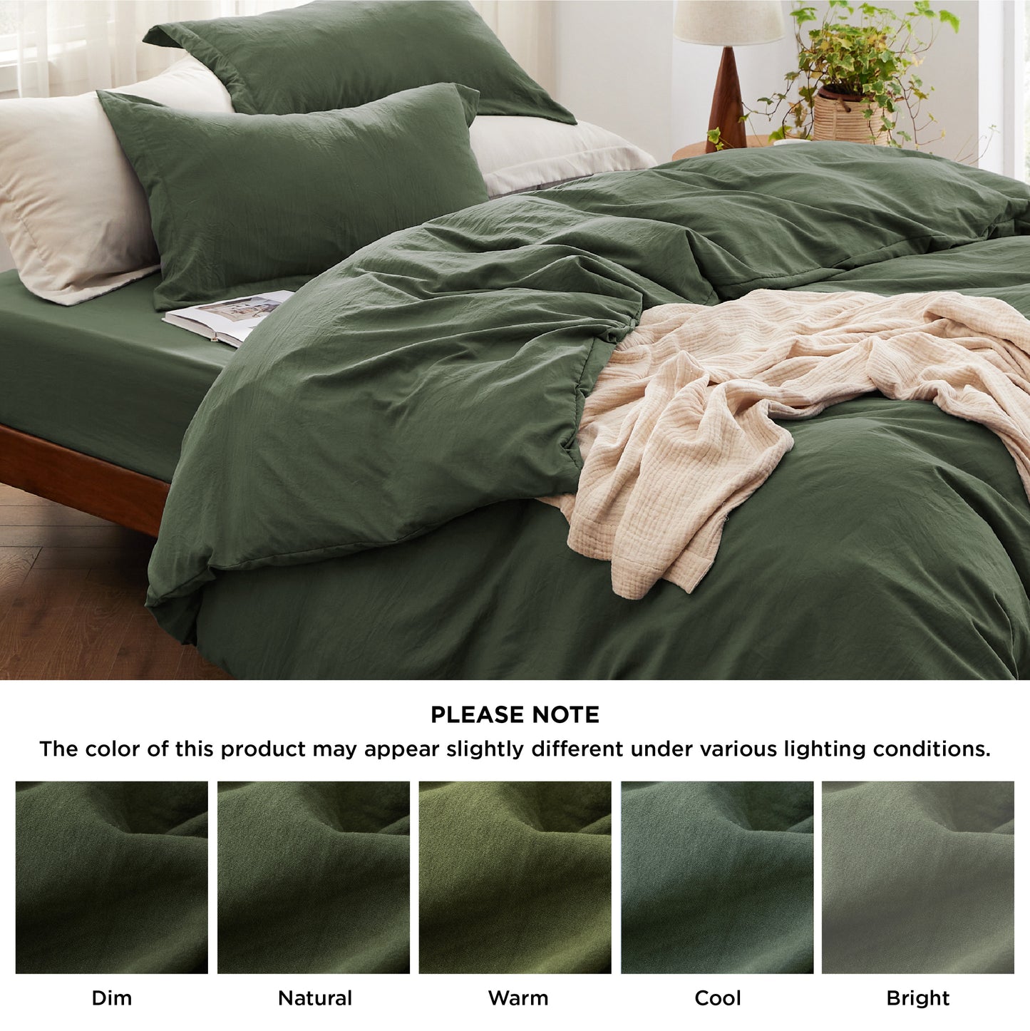 Prewashed Microfiber Duvet Cover Set