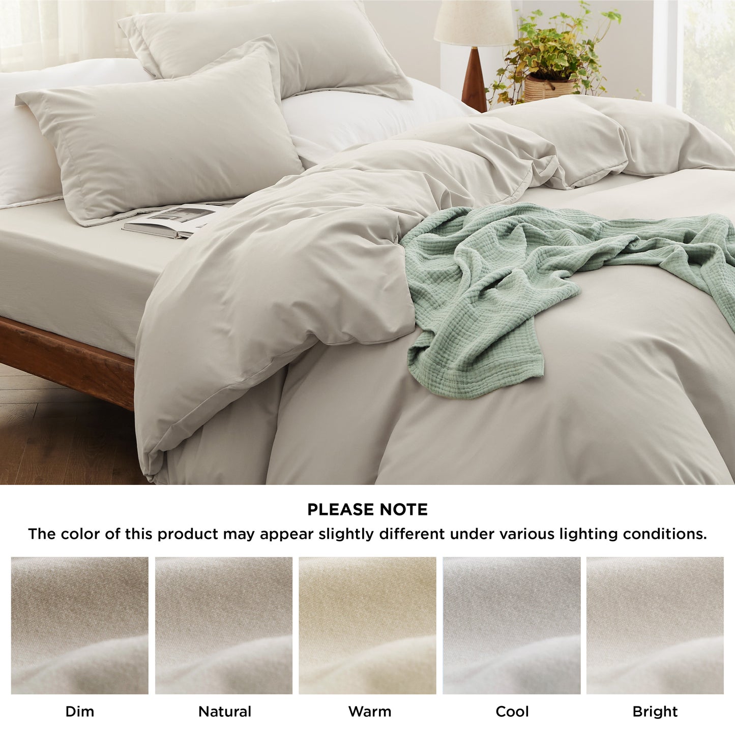 Prewashed Microfiber Duvet Cover Set