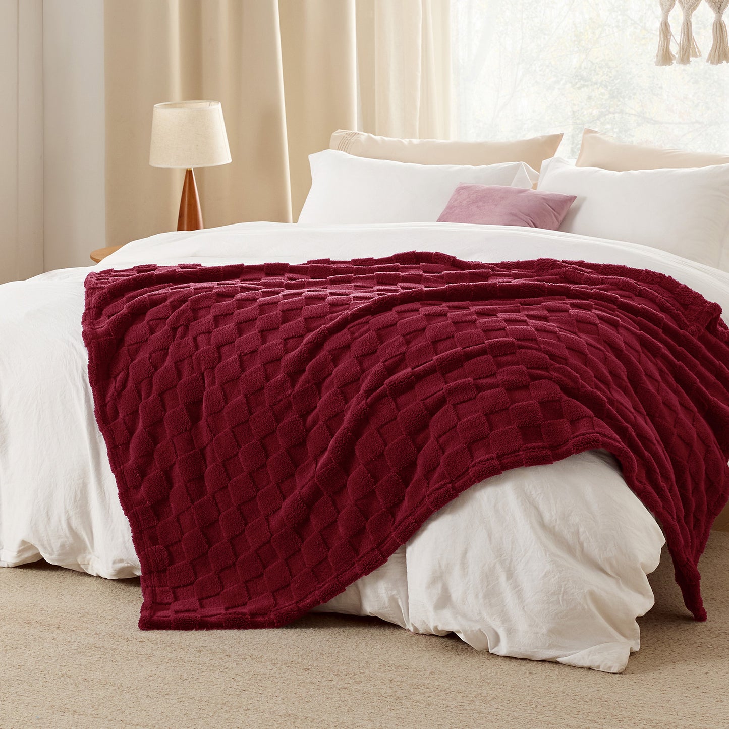 GentleSoft™ Jacquard Shaggy Sherpa Blanket
