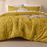 Boho Tufted Embroidery Comforter Set