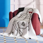 Marilyn Monroe™Feather Yarn Knitted Blanket Dancing Diamonds