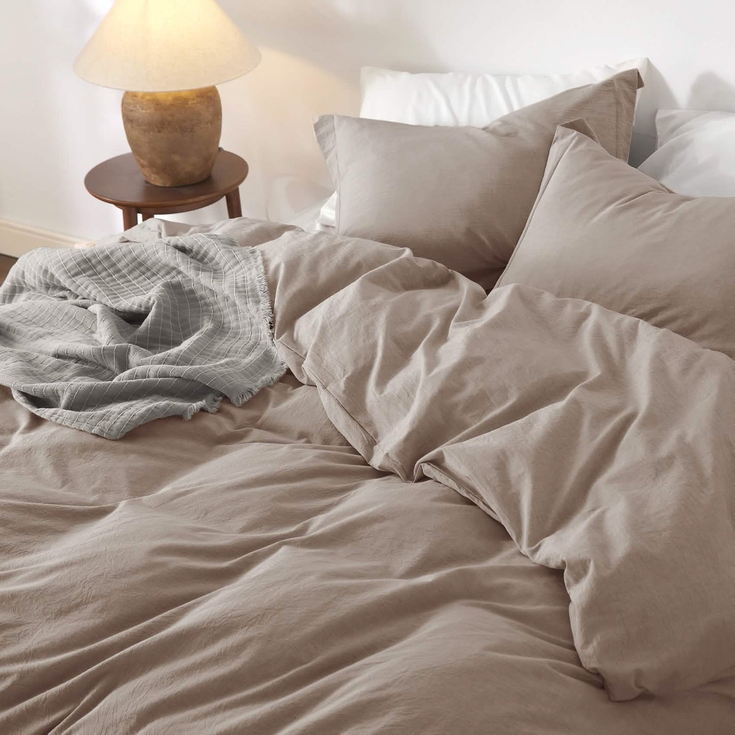 GentleSoft™ Washed Cotton Duvet Cover Set