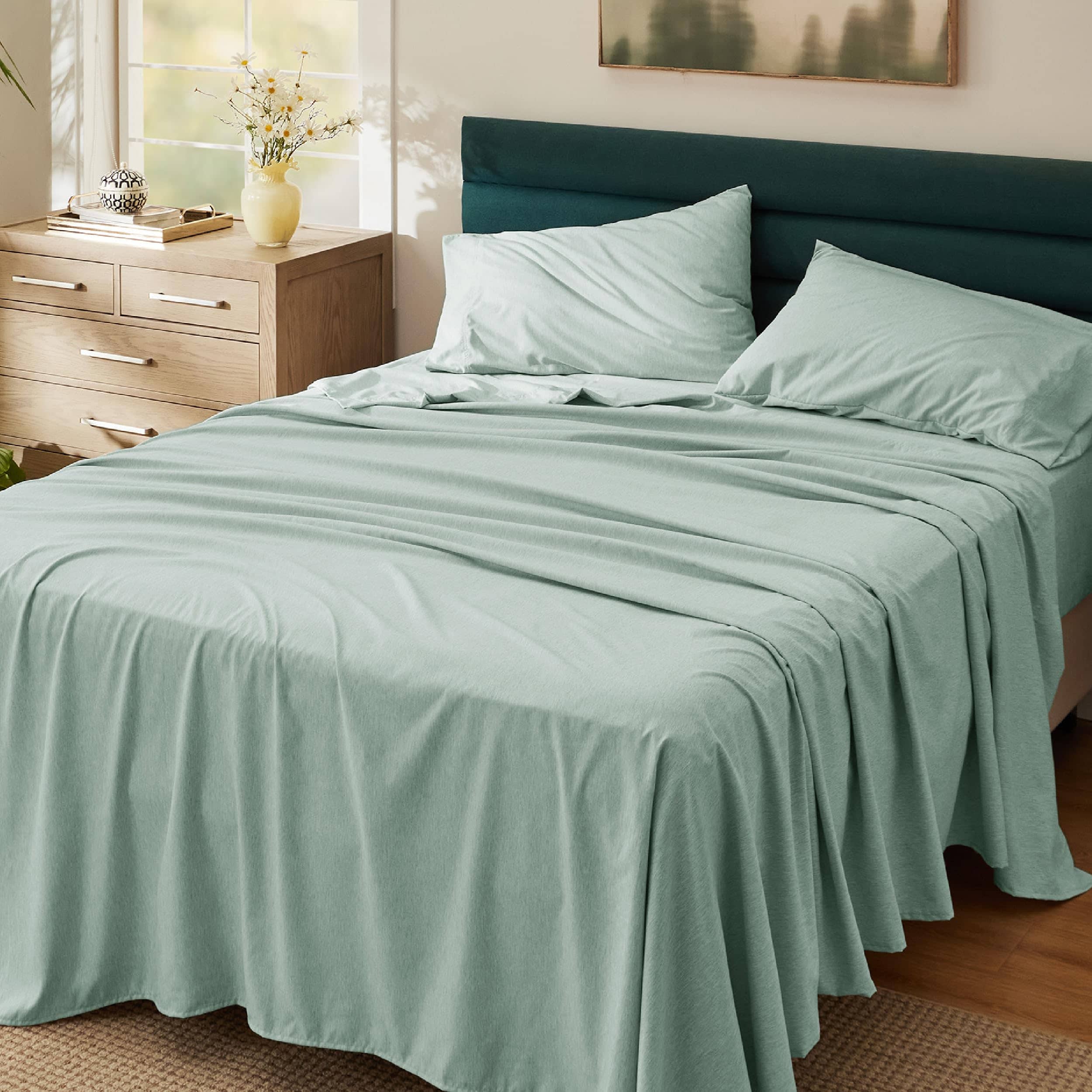 Cationic Dyed Bed Sheet Set