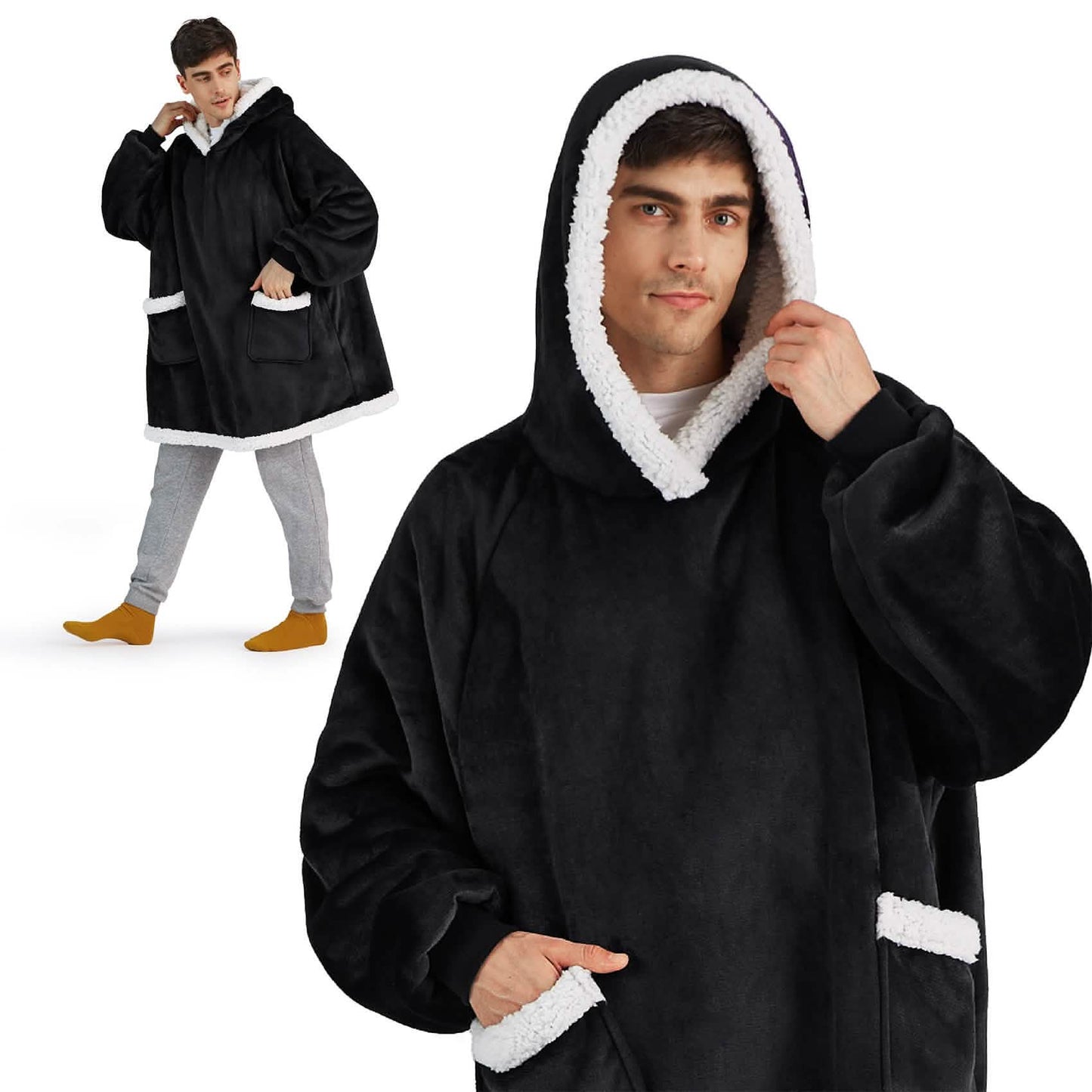 Sherpa Fleece Wearable Blanket