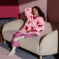 GentleSoft™ Sherpa Fleece Wearable Blanket- Pink Heart