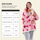 GentleSoft™ Sherpa Fleece Wearable Blanket- Pink Heart