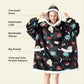 Sherpa Fleece Wearable Blanket- Pop Graphics