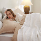 100% Cotton Waffle Weave Blankets