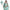 Sherpa Fleece Printed Short Wearable Blanket Hoodie Mint Green