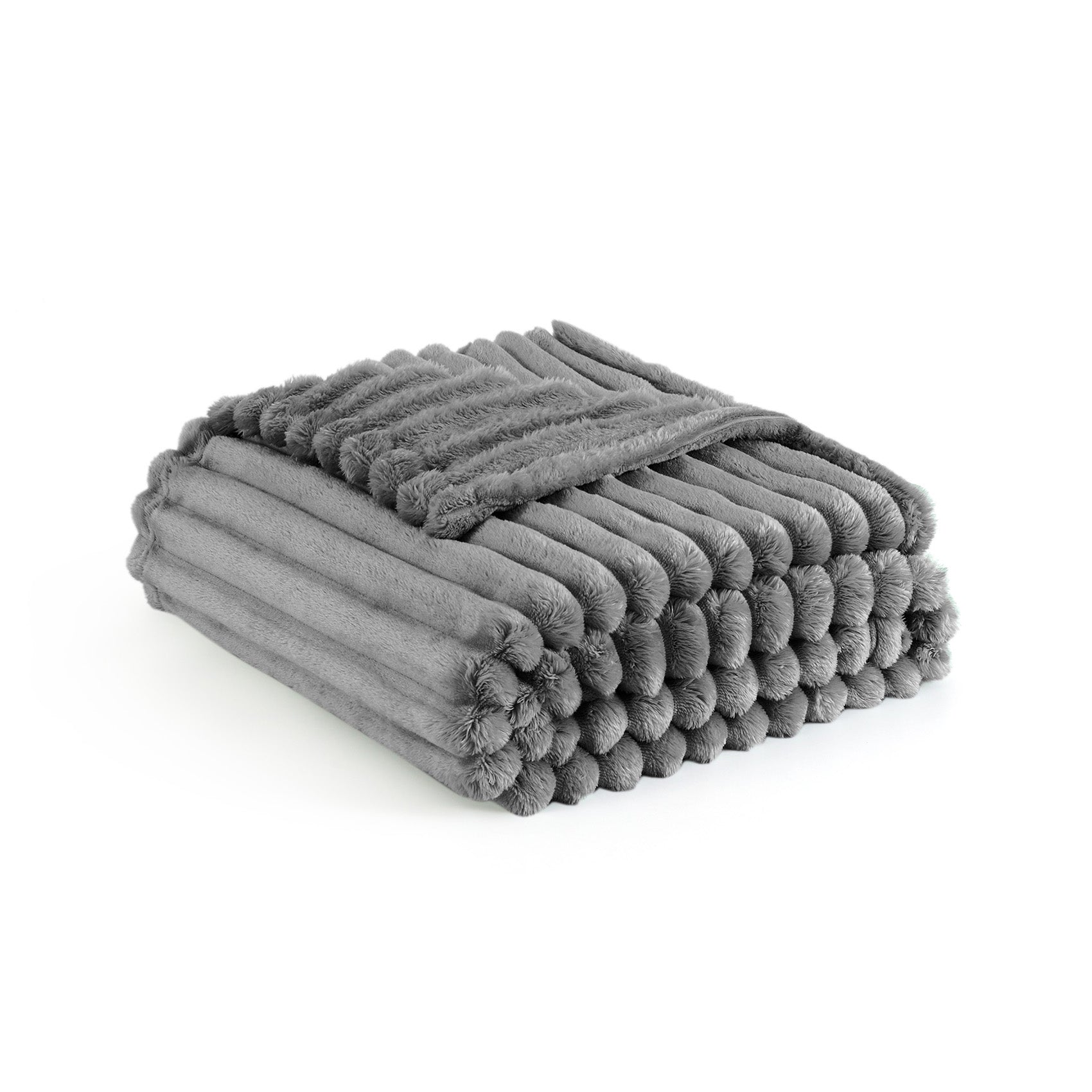 Striped Flannel Fleece Blanket