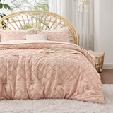 Boho Tufted Embroidery Comforter Set