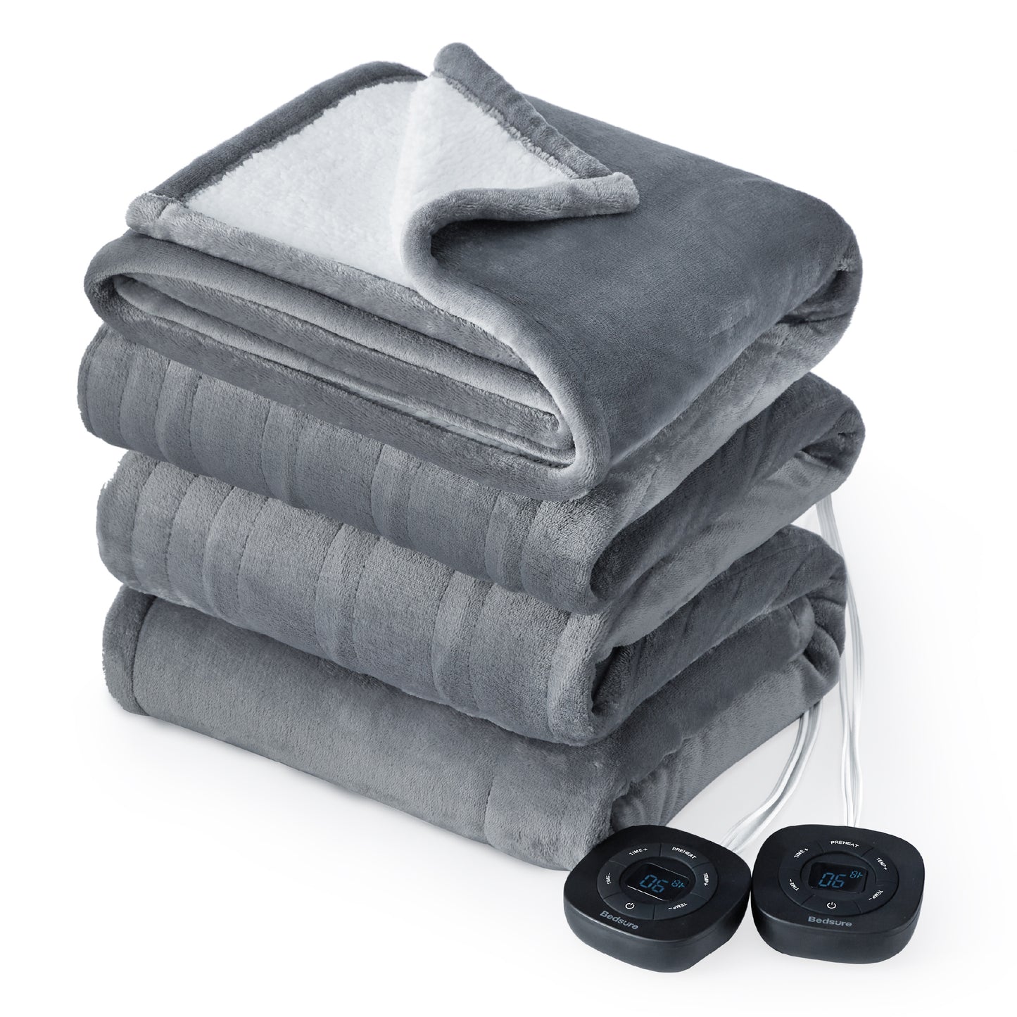 GentleSoft® Solid Flannel Heated Blanket