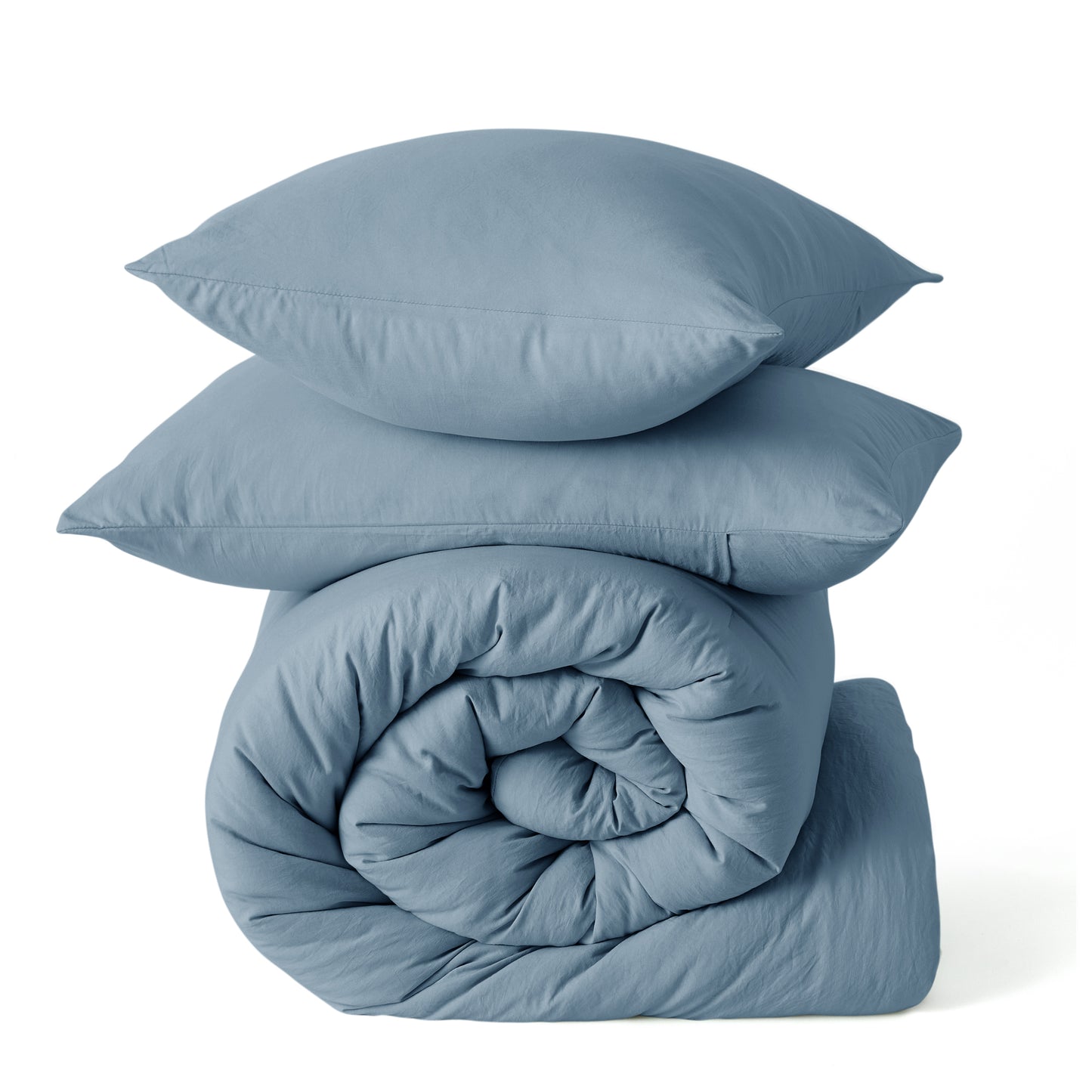 Prewashed Plain Comforter Set