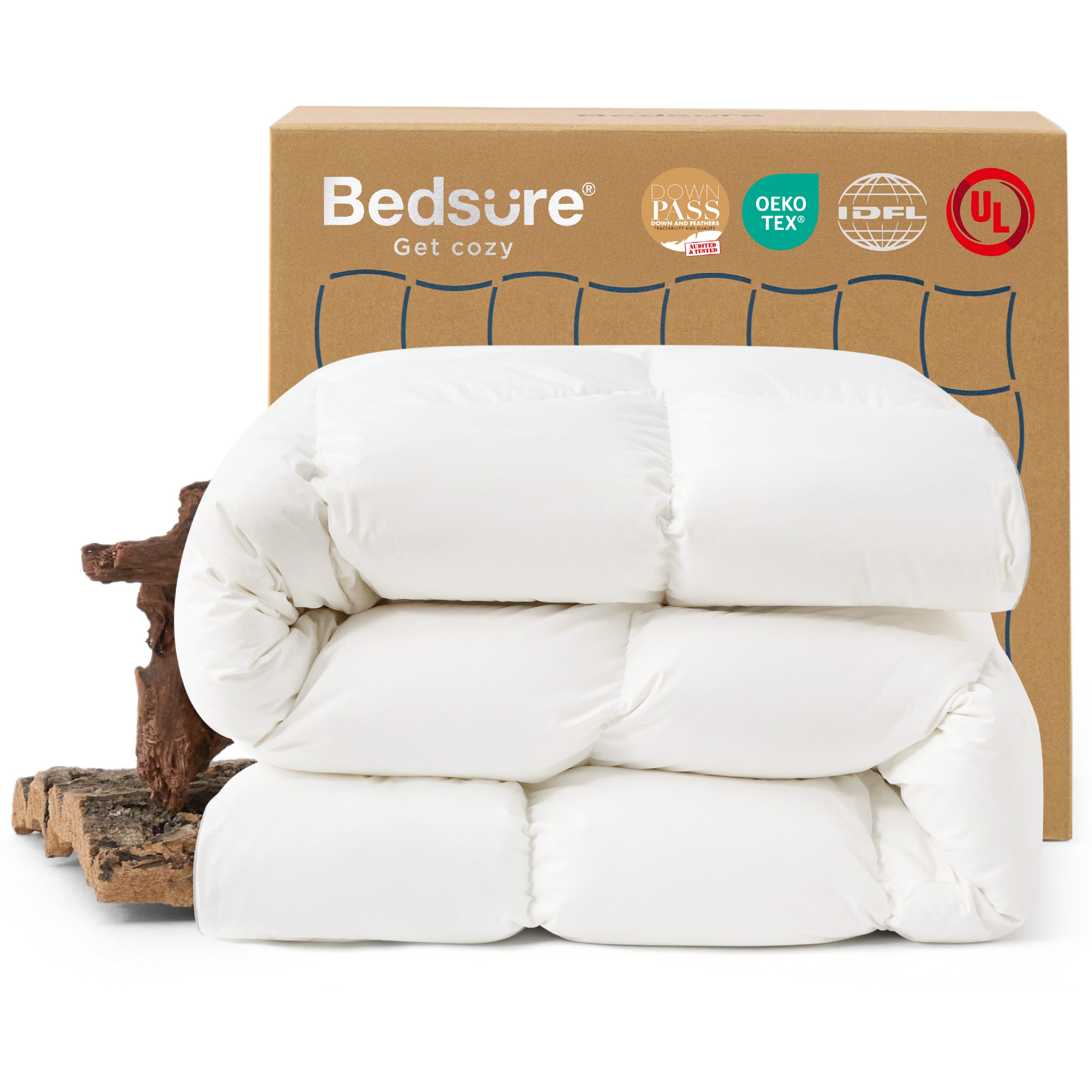 White Duck Down Feather Comforter