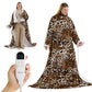 Full-body Sherpa Fleece Heated Blanket Hoodie