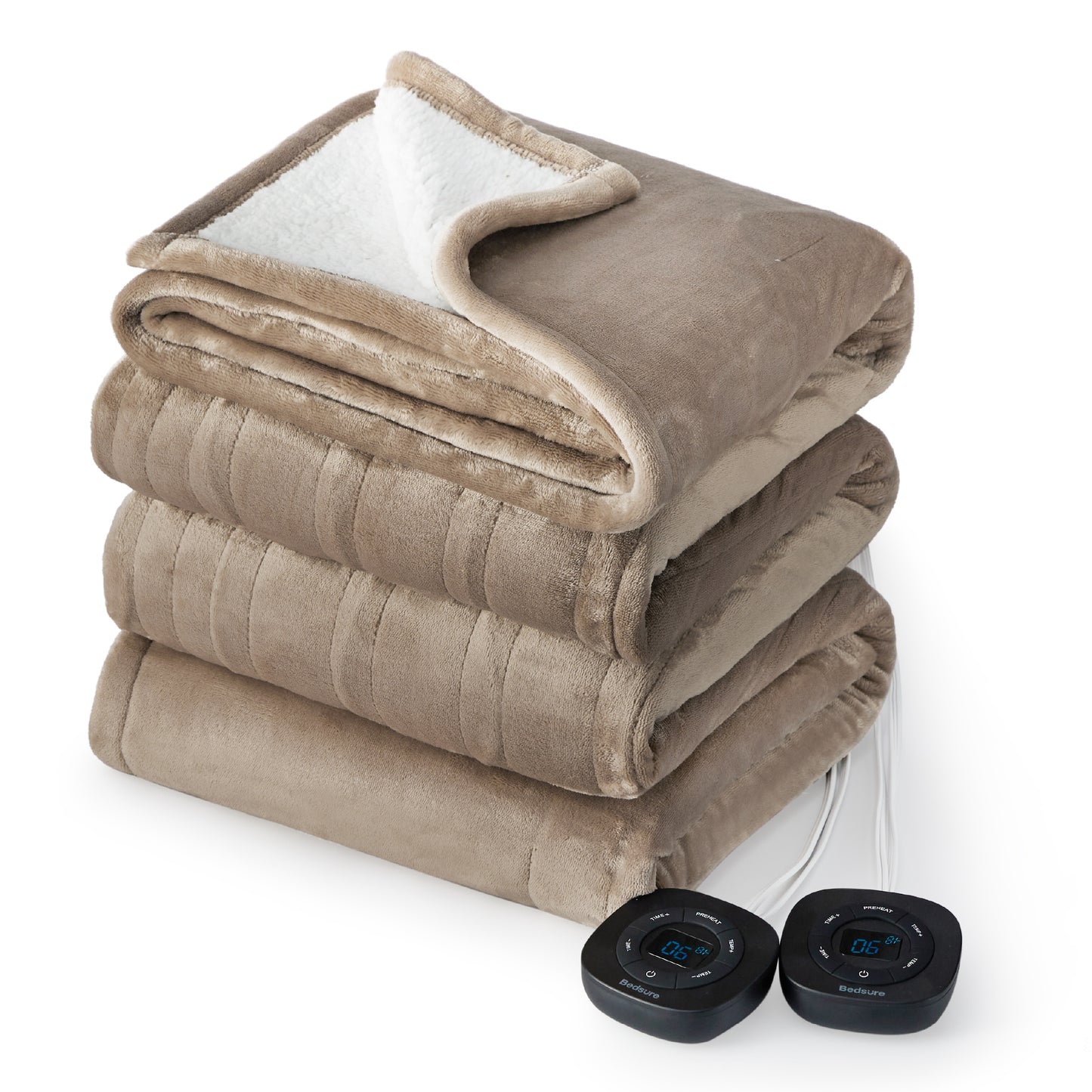 GentleSoft® Solid Flannel Heated Blanket