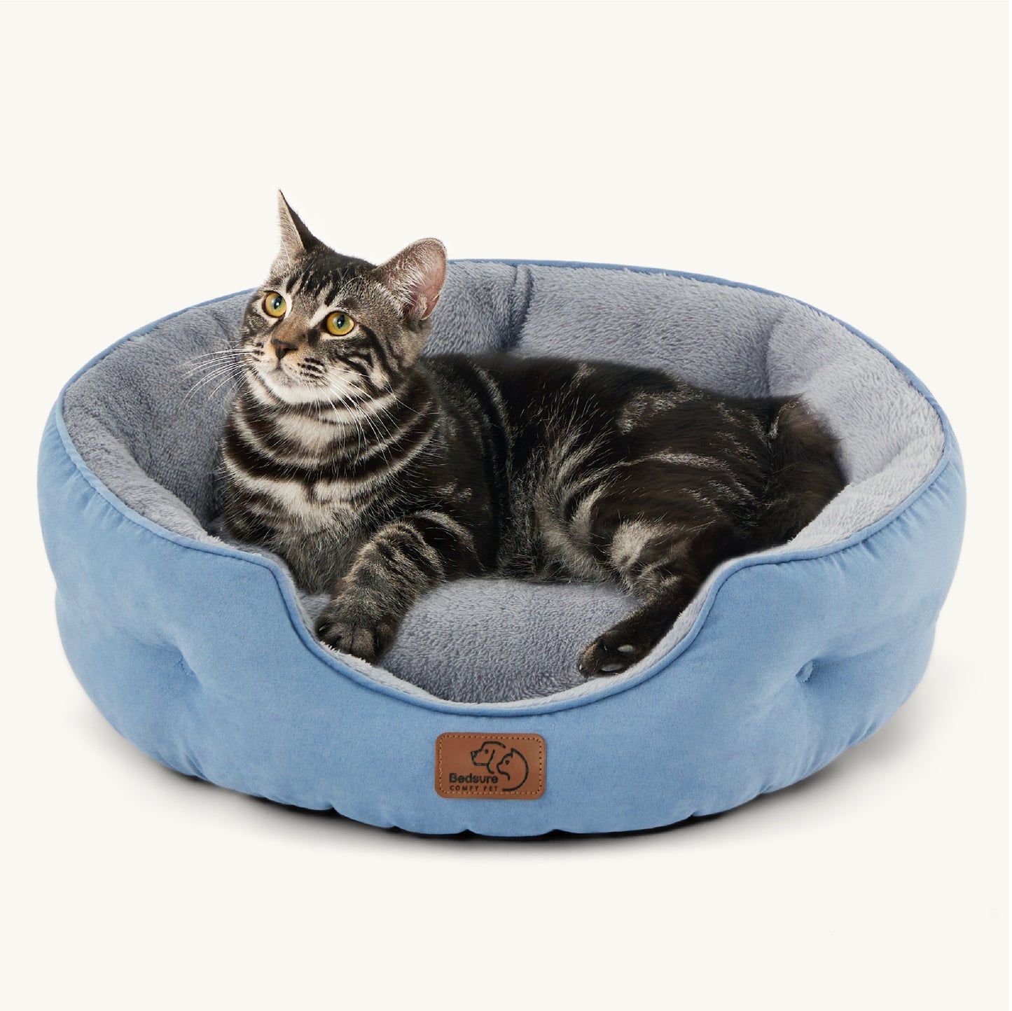 Solid Round Pet Bed