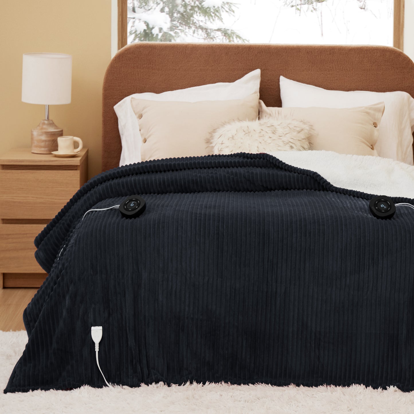 GentleSoft® Ribbed Heated Blanket