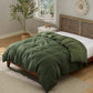 Modern Waffle Weave Textured Duvet Cover