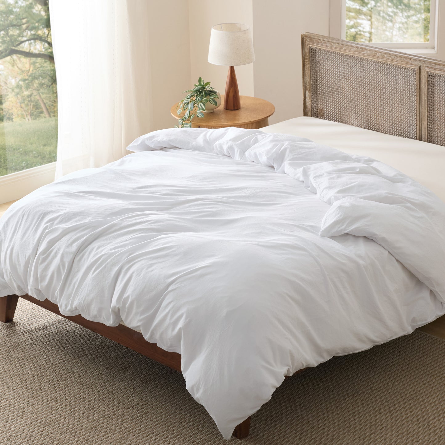 Prewashed Cotton-Like Microfiber Duvet Cover