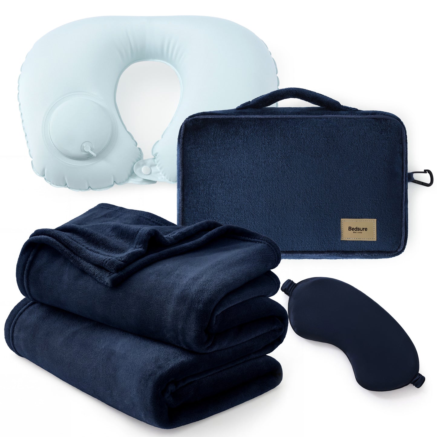 4-Piece Flannel Travel Essential Set
