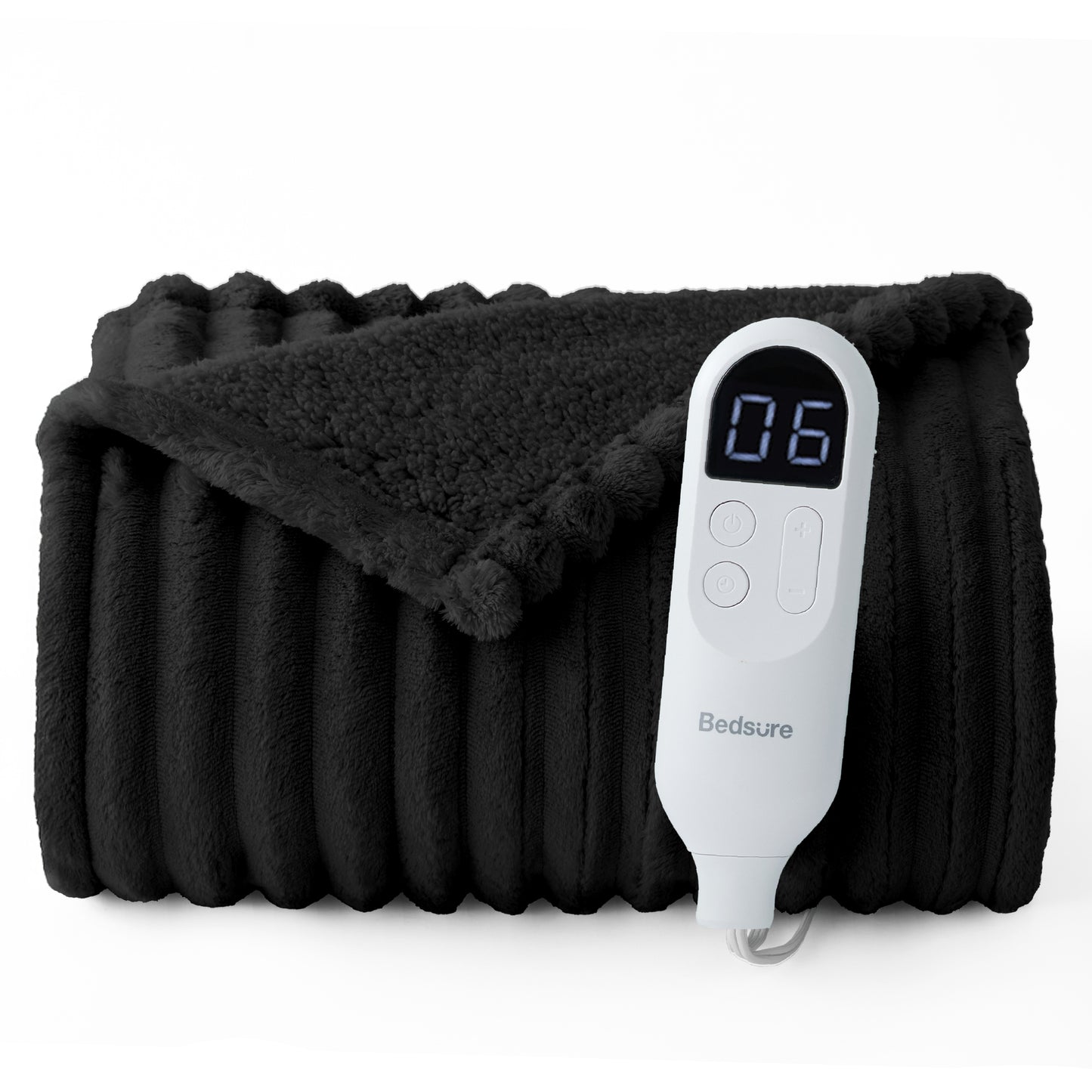GentleSoft® Striped Flannel Heated Blanket