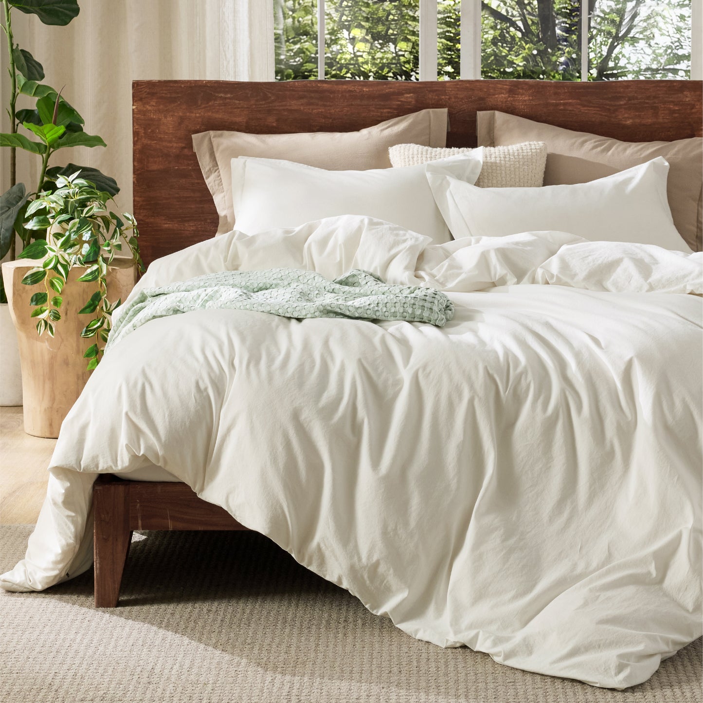 GentleSoft® Washed Cotton Duvet Cover Set