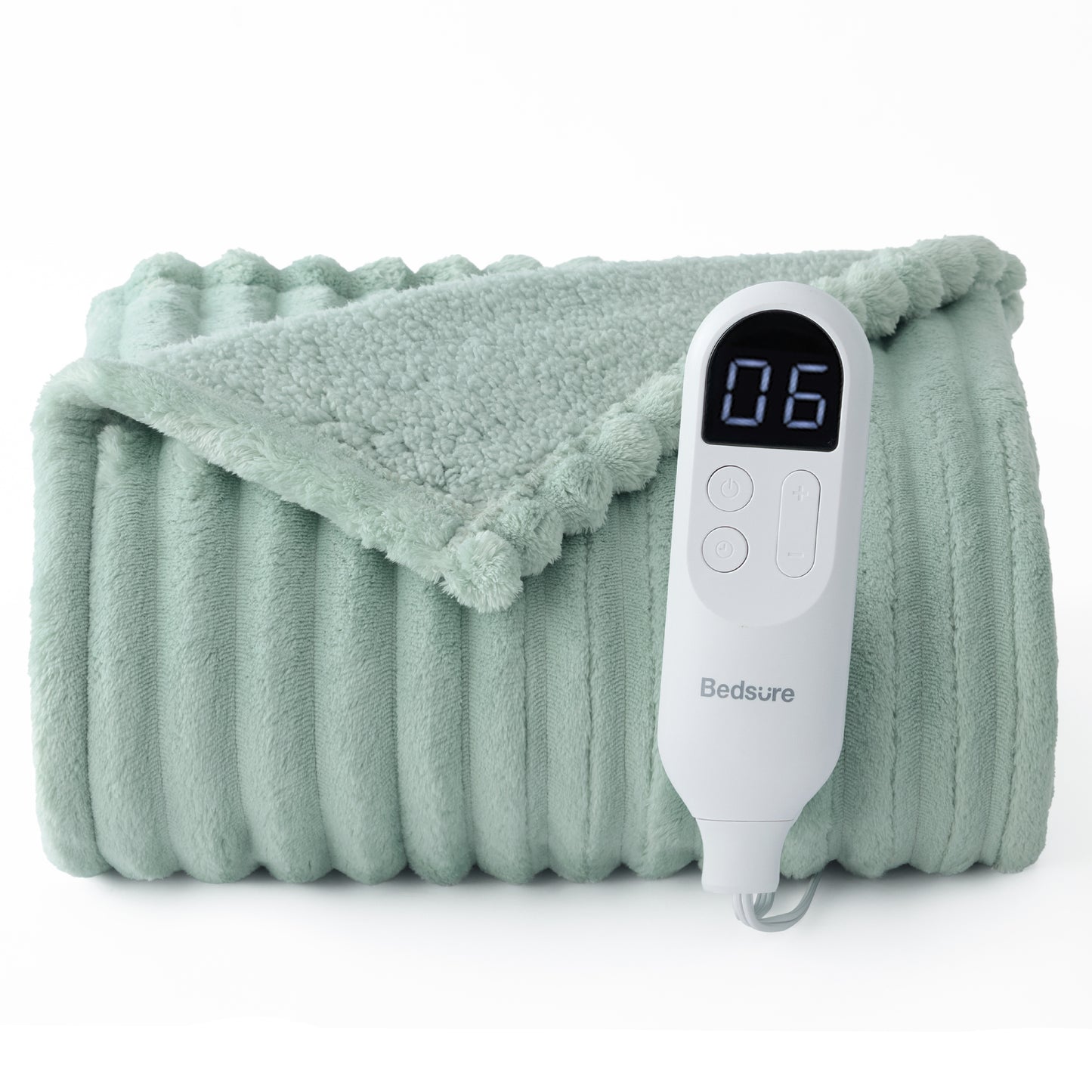 GentleSoft® Striped Flannel Heated Blanket