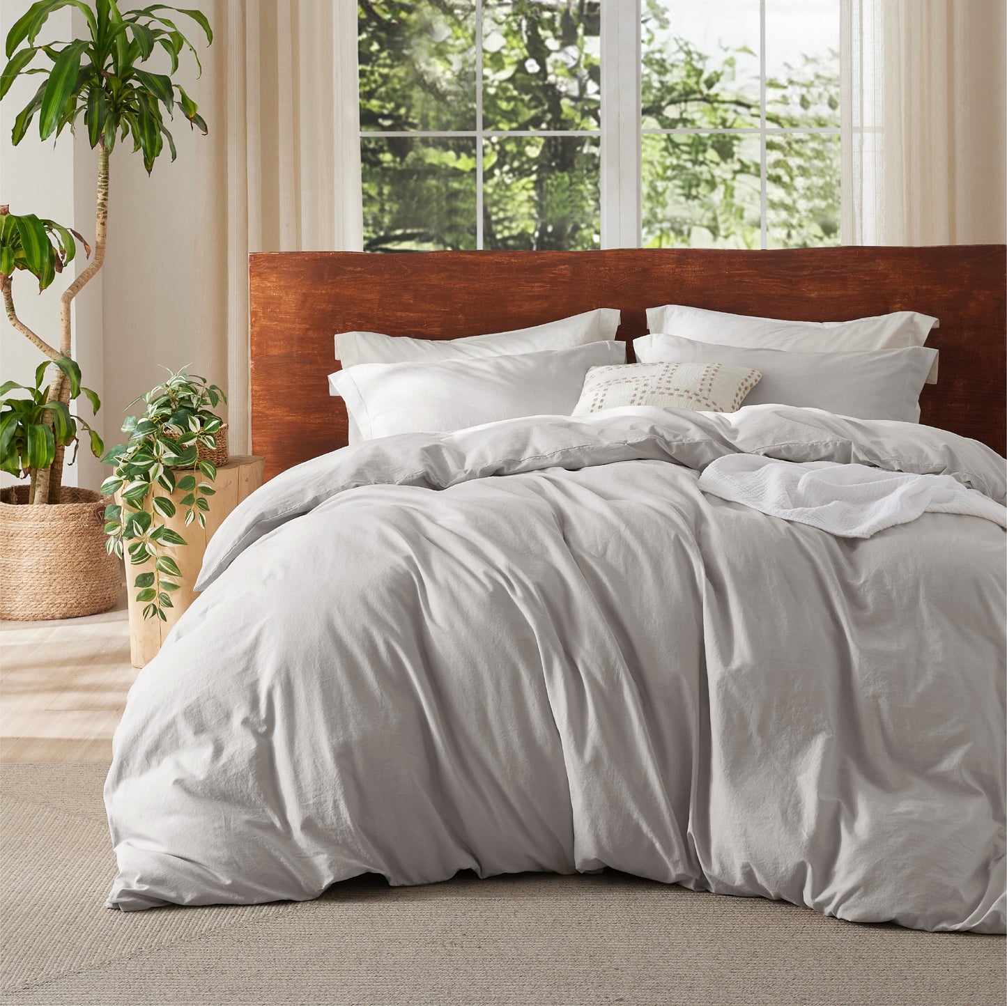 GentleSoft® Washed Cotton Duvet Cover Set