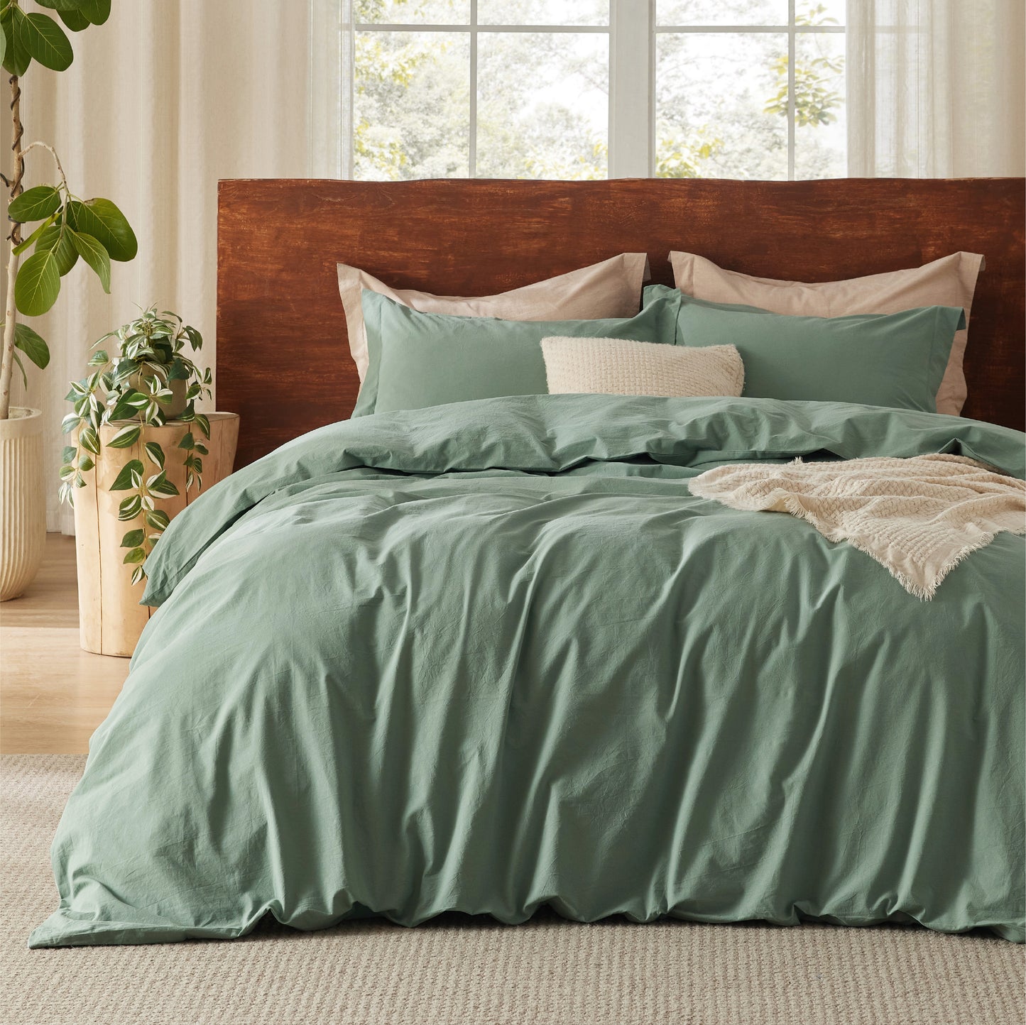 GentleSoft® Washed Cotton Duvet Cover Set